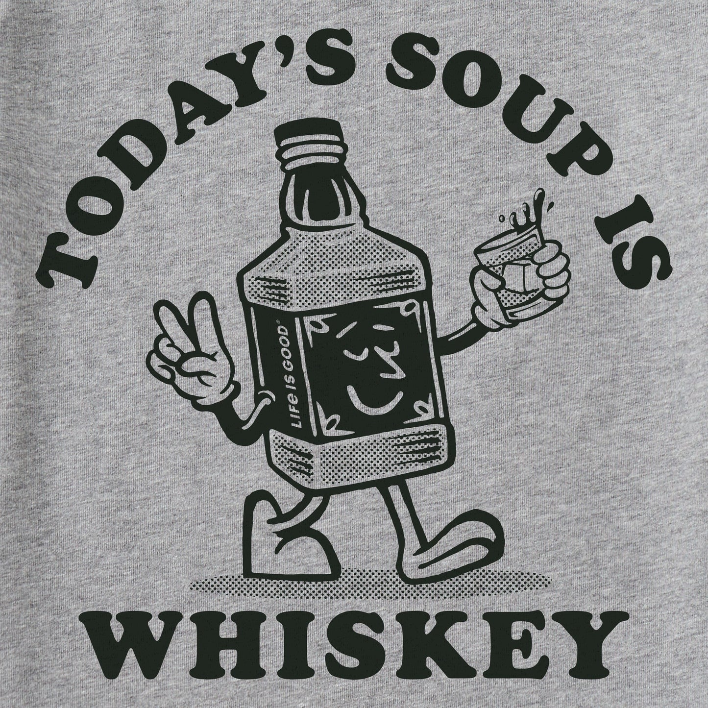 Men's Today's Soup is Whiskey Short Sleeve Tee