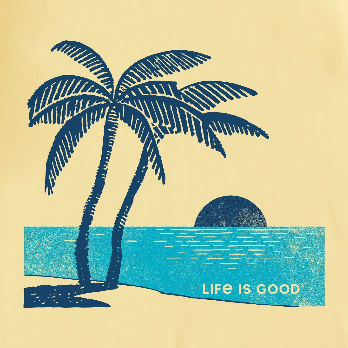 Kids Sunset Two Palms Short Sleeve Crusher Tee