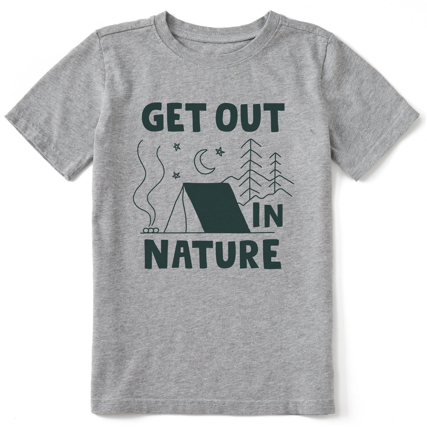 Kids Get Out in Nature Tent Short Sleeve Crusher Tee