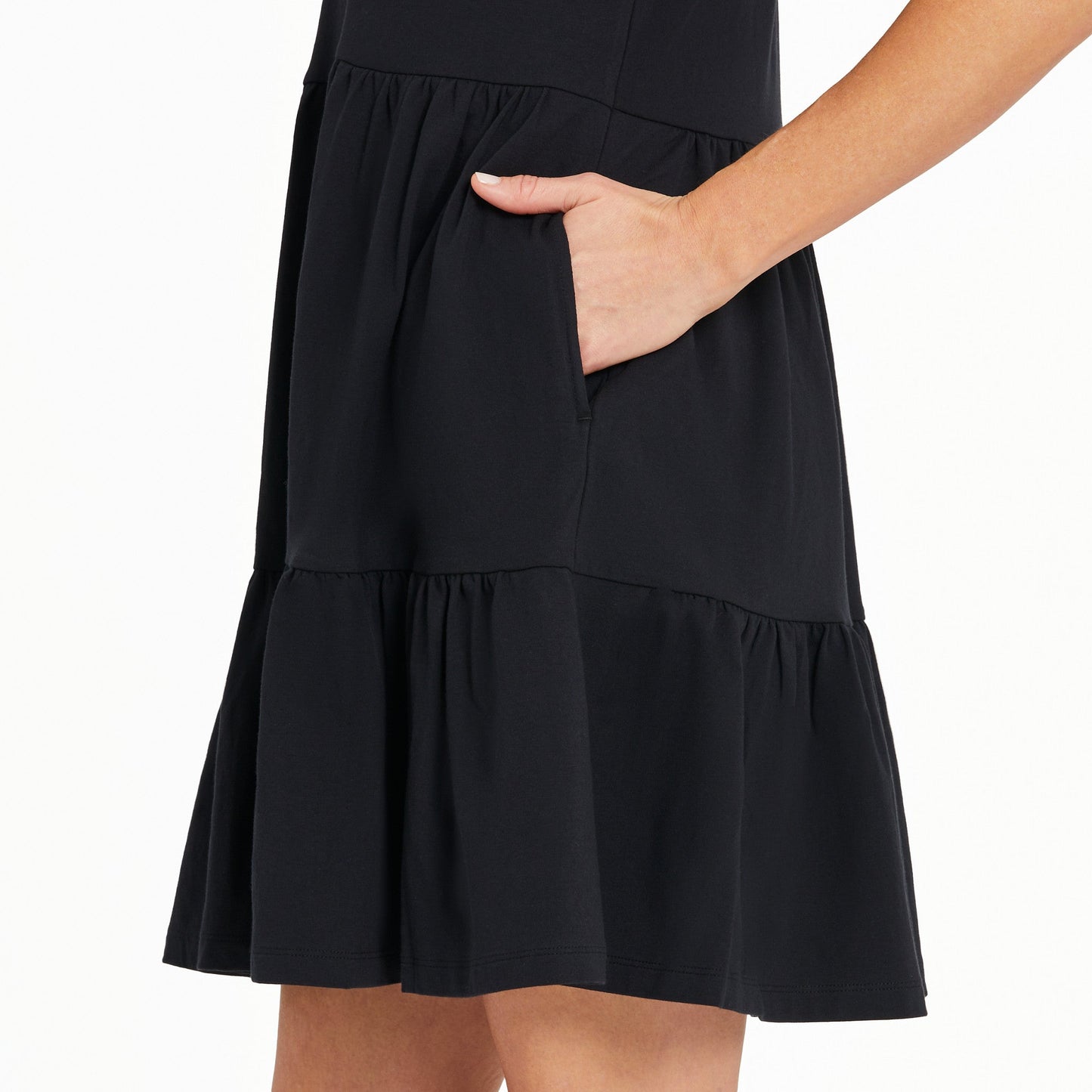 Women's Solid Tiered Tank Dress