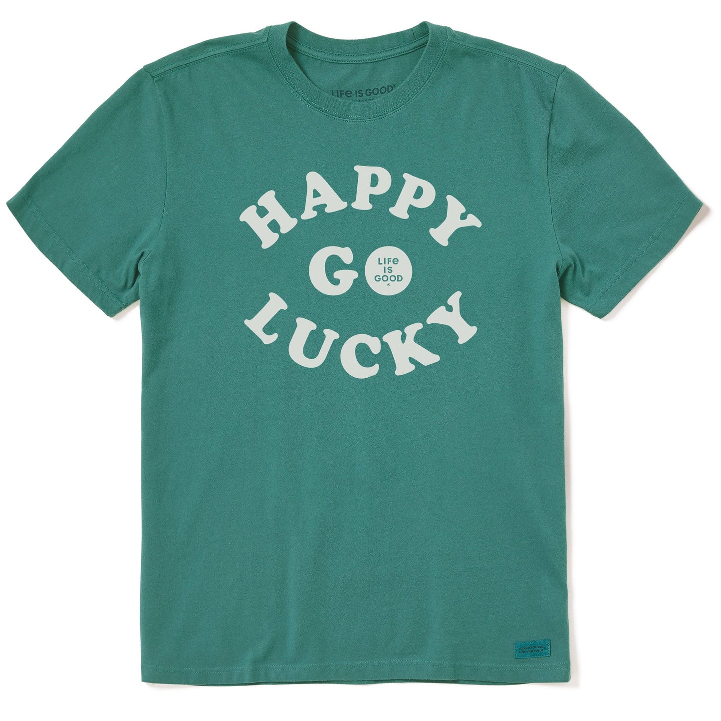 Men's Happy Go Lucky Short Sleeve Crusher Tee