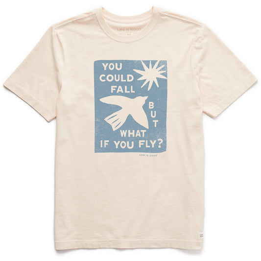 Men's But What if You Fly? Short Sleeve Crusher Tee