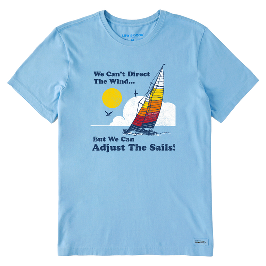 Men's We Can't Direct the Wind Sailboat Short Sleeve Tee
