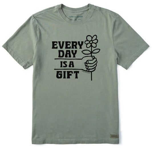 Men's Every Day is a Gift Daisy Short Sleeve Crusher Tee