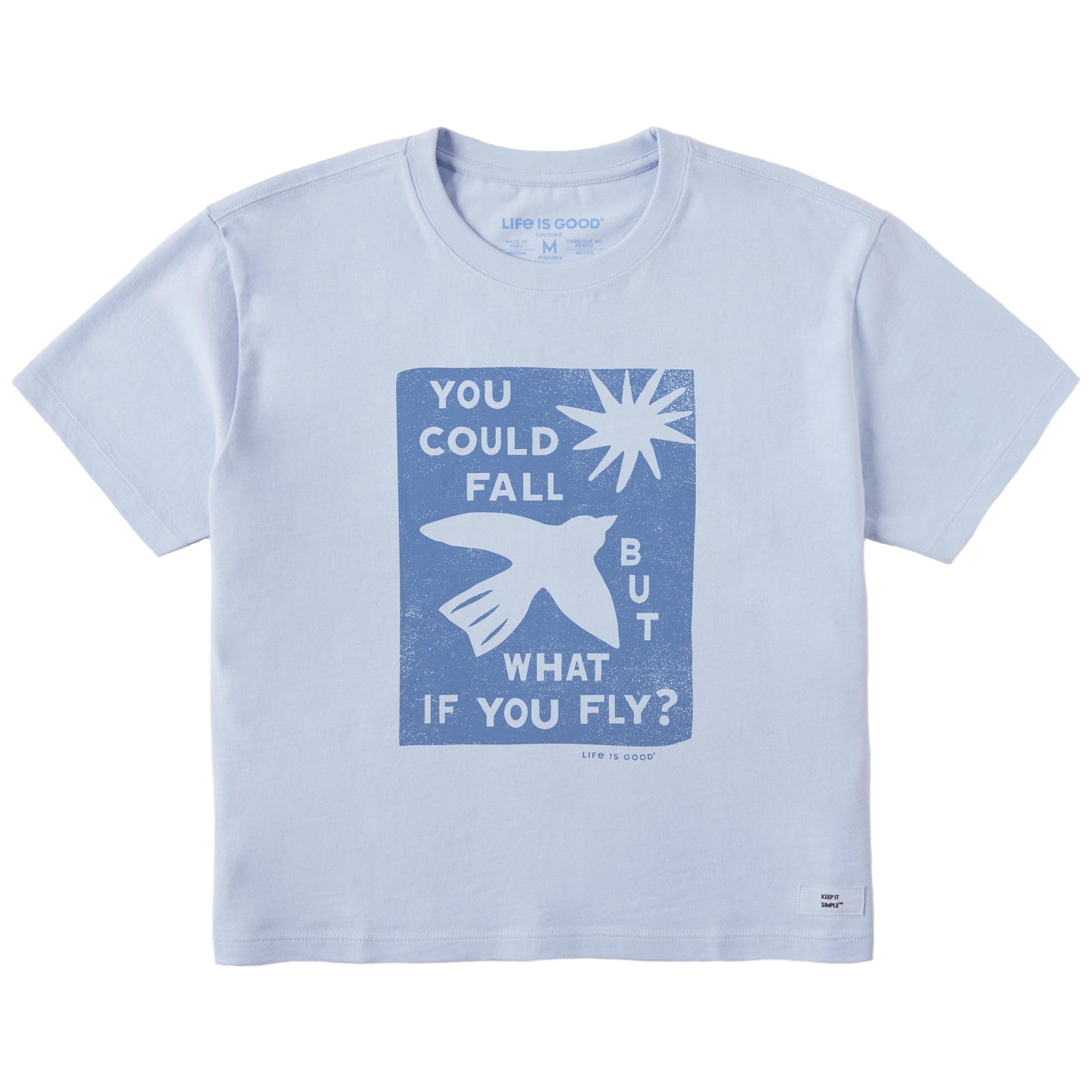 Women's But What if You Fly? Short Sleeve Crusher Boxy Tee
