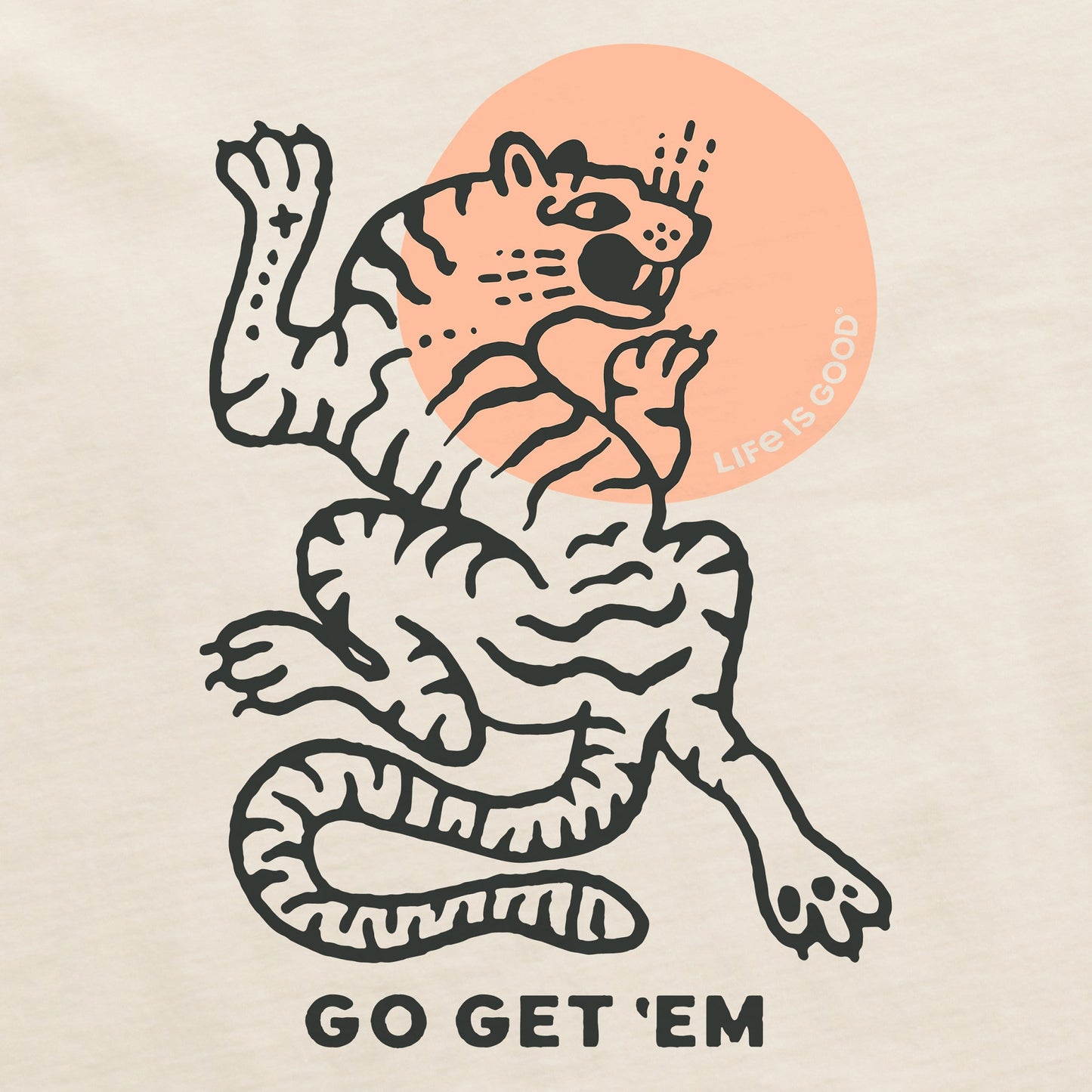 Women's Go Get Em Tiger Short Sleeve Crusher Boxy Tee
