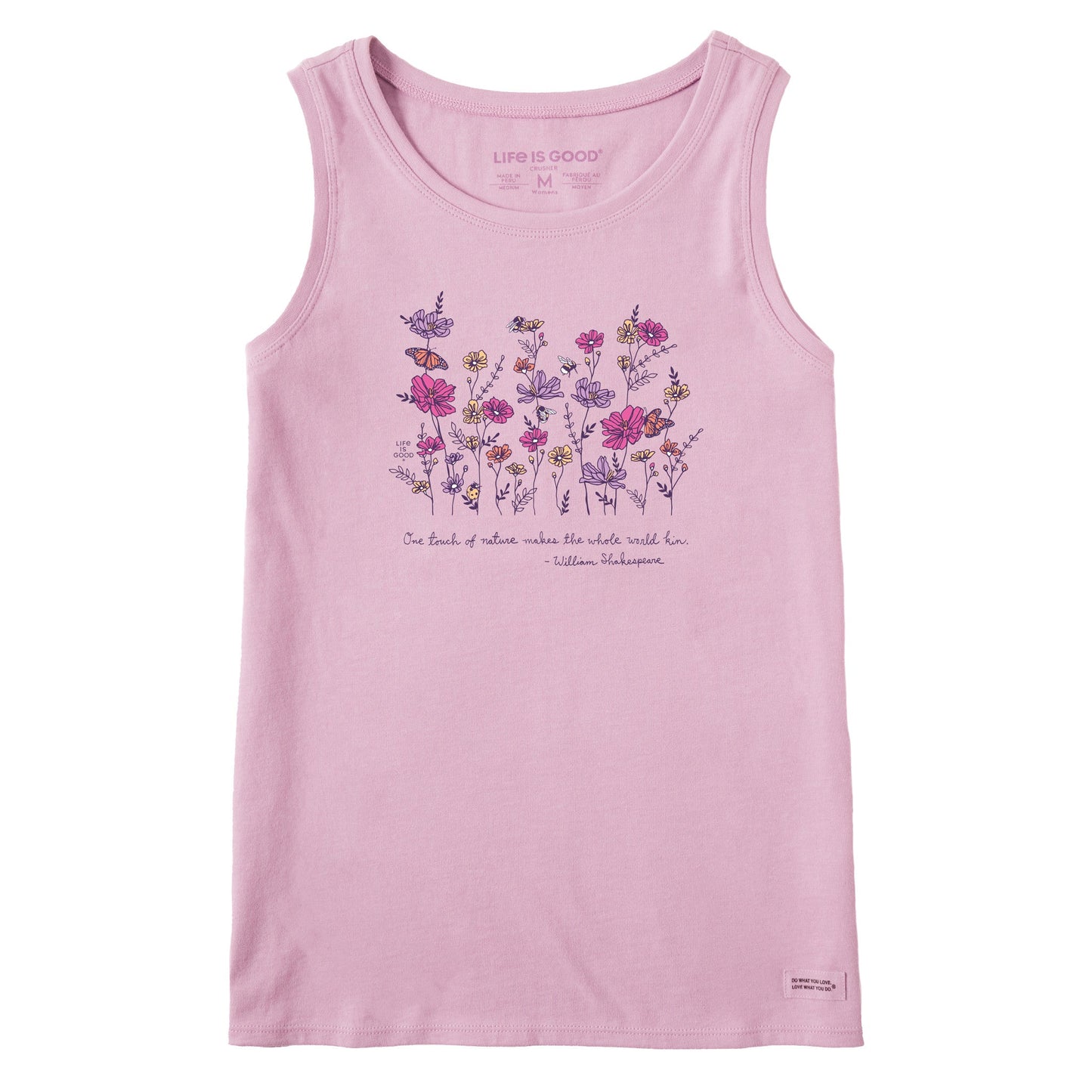 Women's Shakespeare Flowers Crusher Tank
