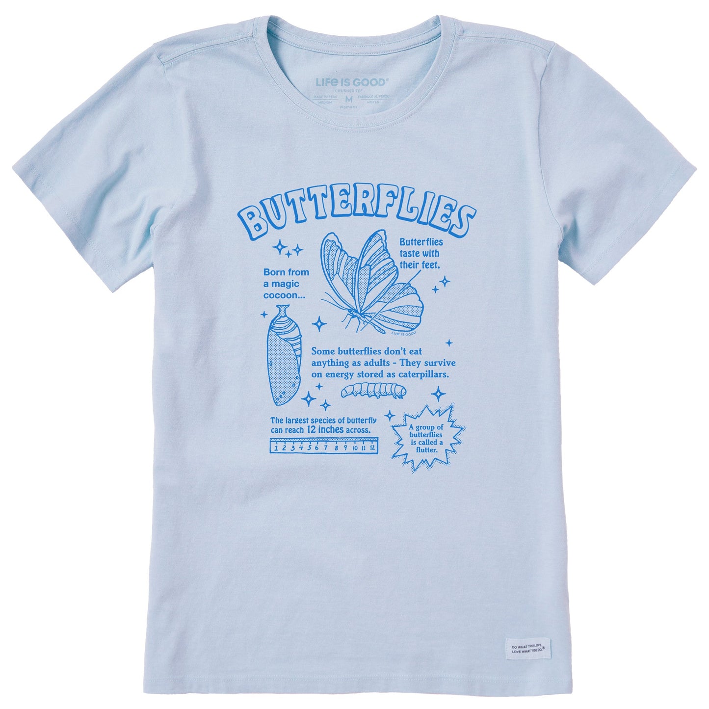 Women's Butterflies are Amazing Short Sleeve Crusher Tee