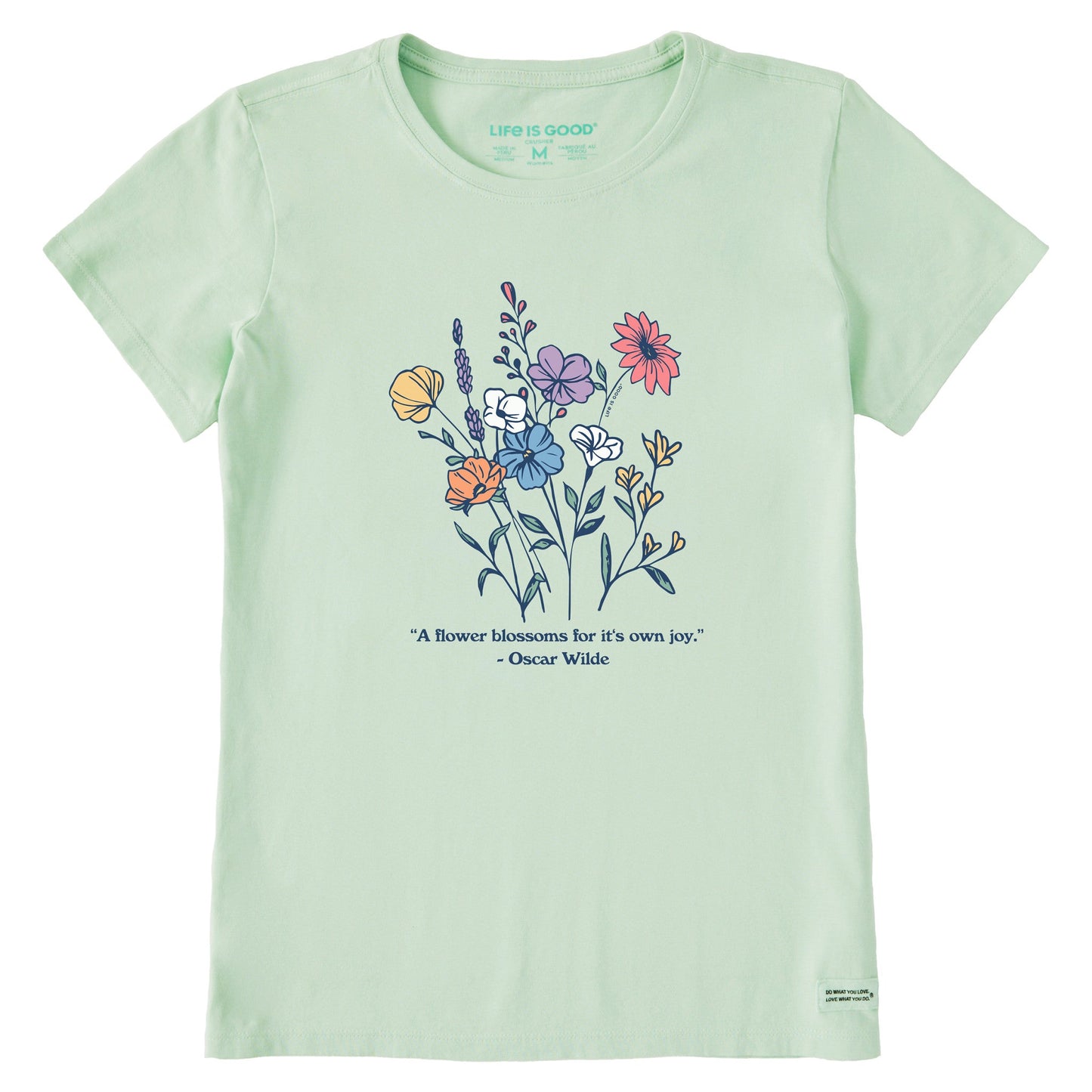 Women's Wilde Flowers Short Sleeve Crusher Tee