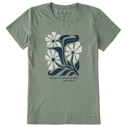 Women's Nature is Art Short Sleeve Crusher Tee