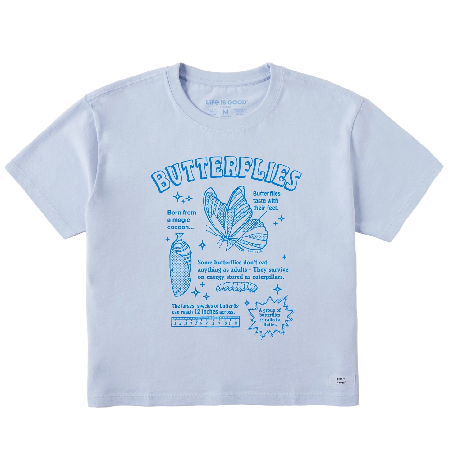 Women's Butterflies are Amazing Short Sleeve Crusher Boxy Tee