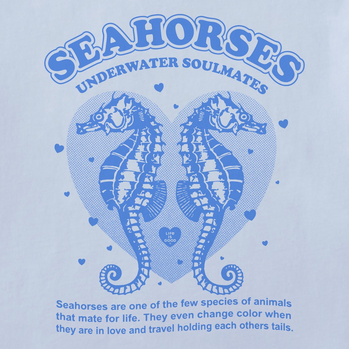 Women's Seahorses Soulmates Short Sleeve Crusher Boxy Tee