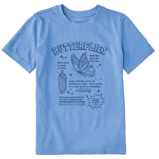 Kids Butterflies are Amazing Short Sleeve Crusher Tee
