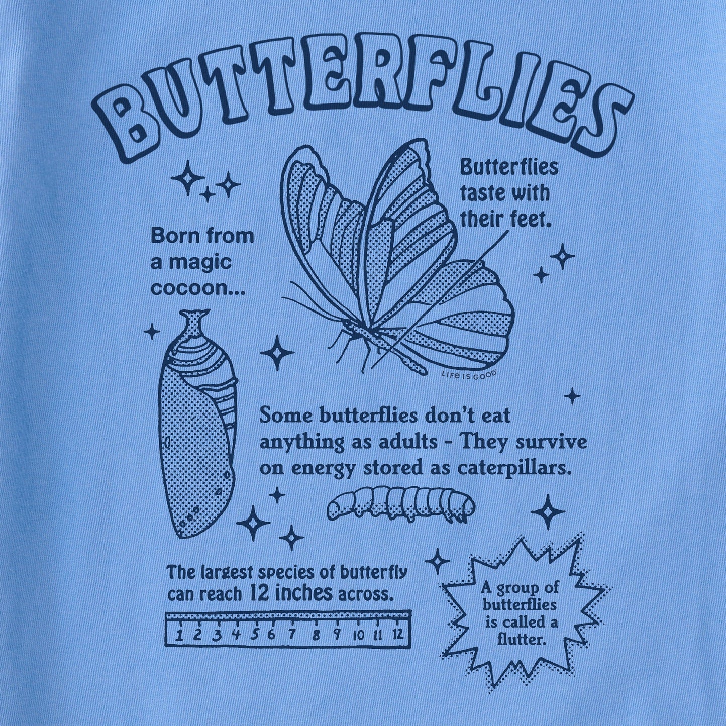 Kids Butterflies are Amazing Short Sleeve Crusher Tee
