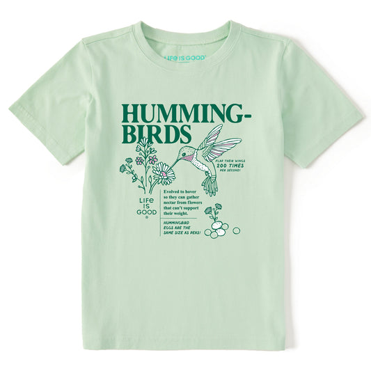 Kids Hummingbird Facts Short Sleeve Crusher Tee