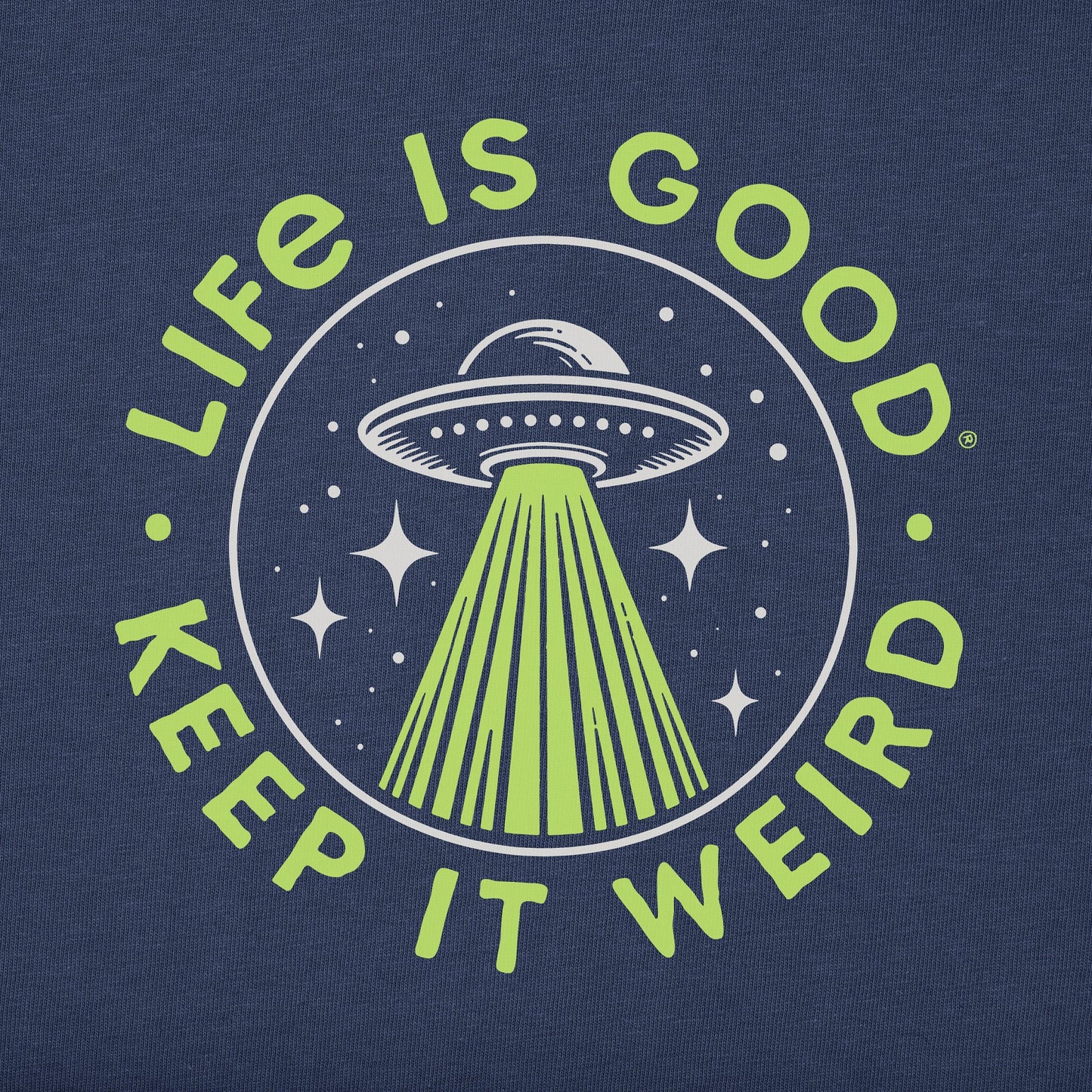 Kids Crafty Flying Saucer Long Sleeve Crusher Tee