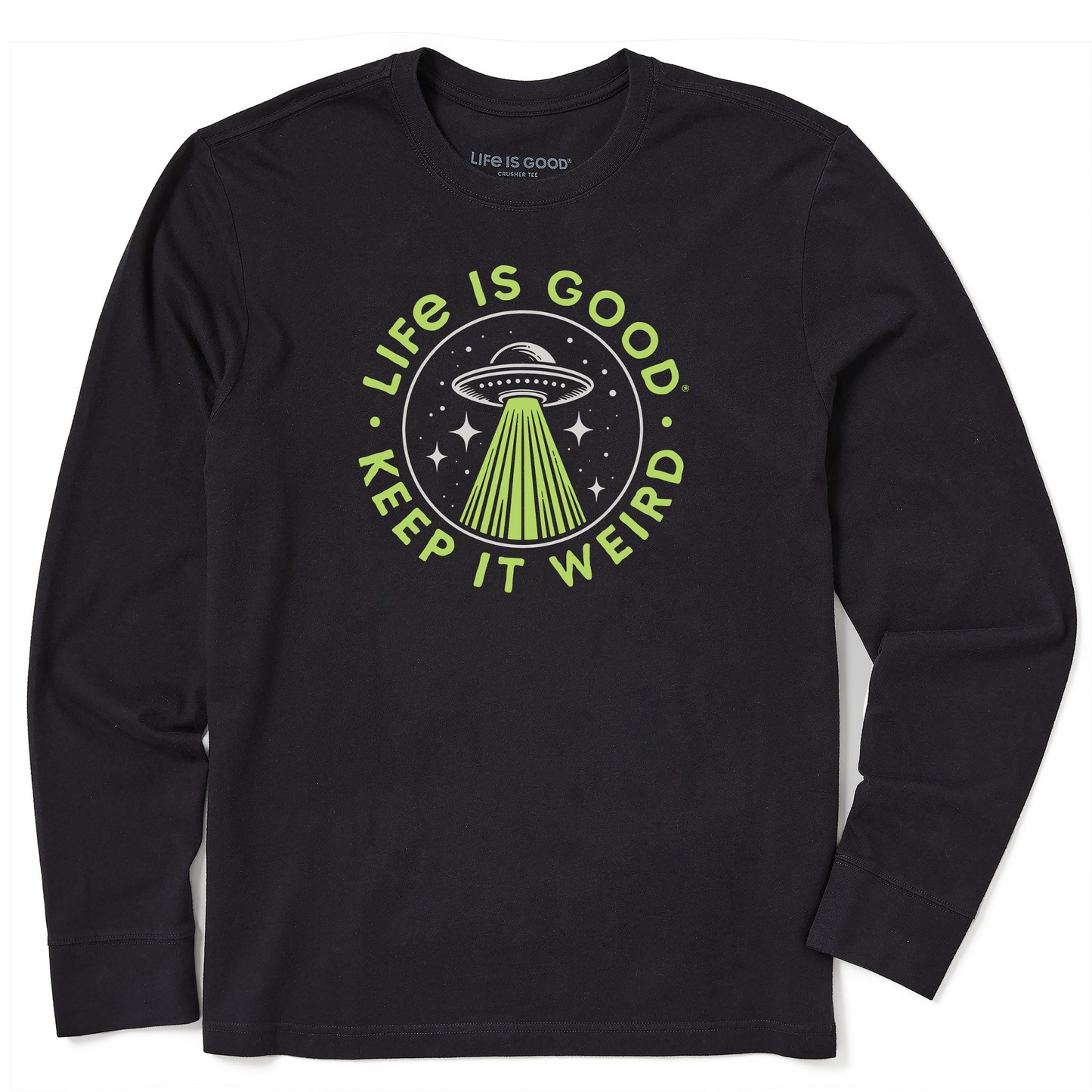 Men's Crafty Flying Saucer Long Sleeve Crusher Tee