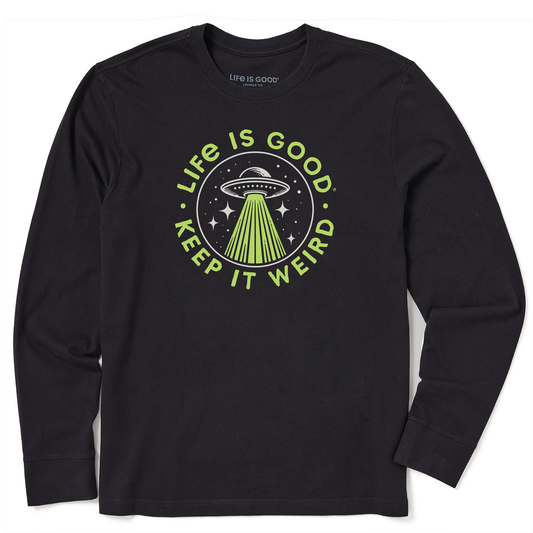 Men's Crafty Flying Saucer Long Sleeve Crusher Tee