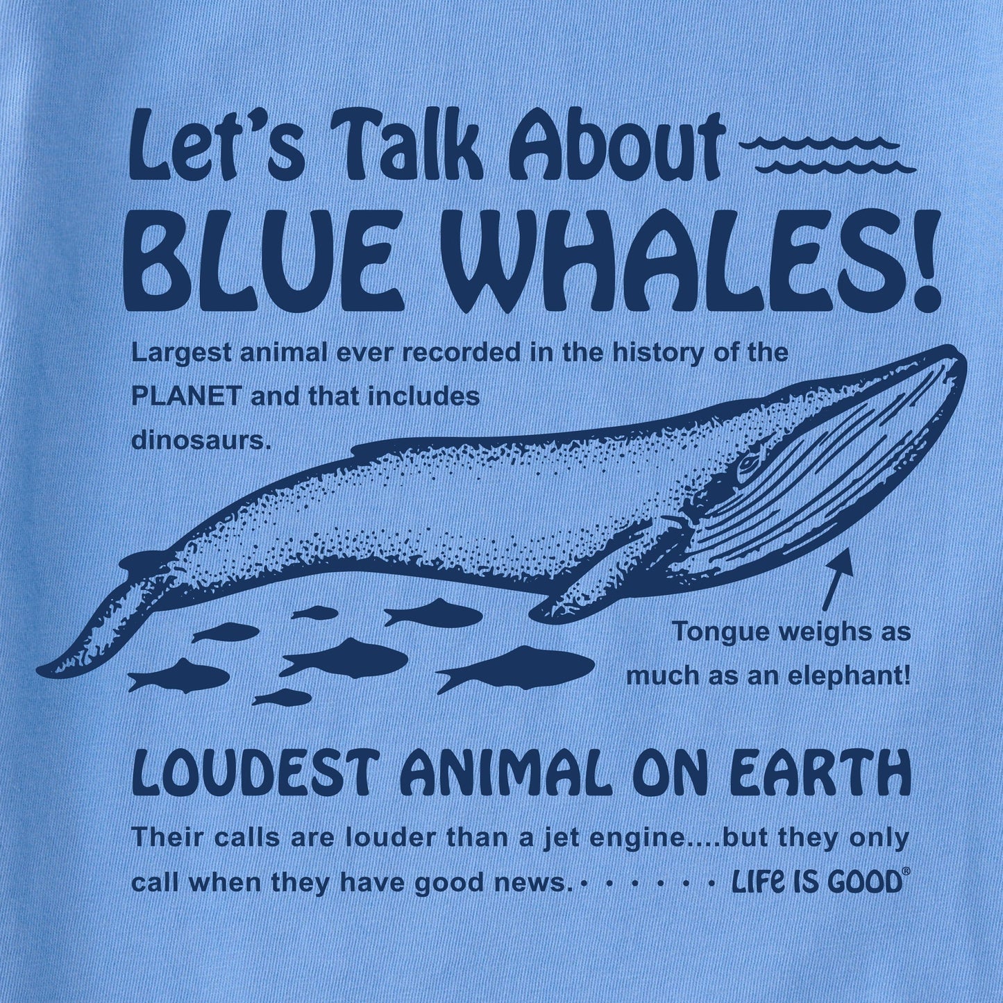 Women's Blue Whales Short Sleeve Tee