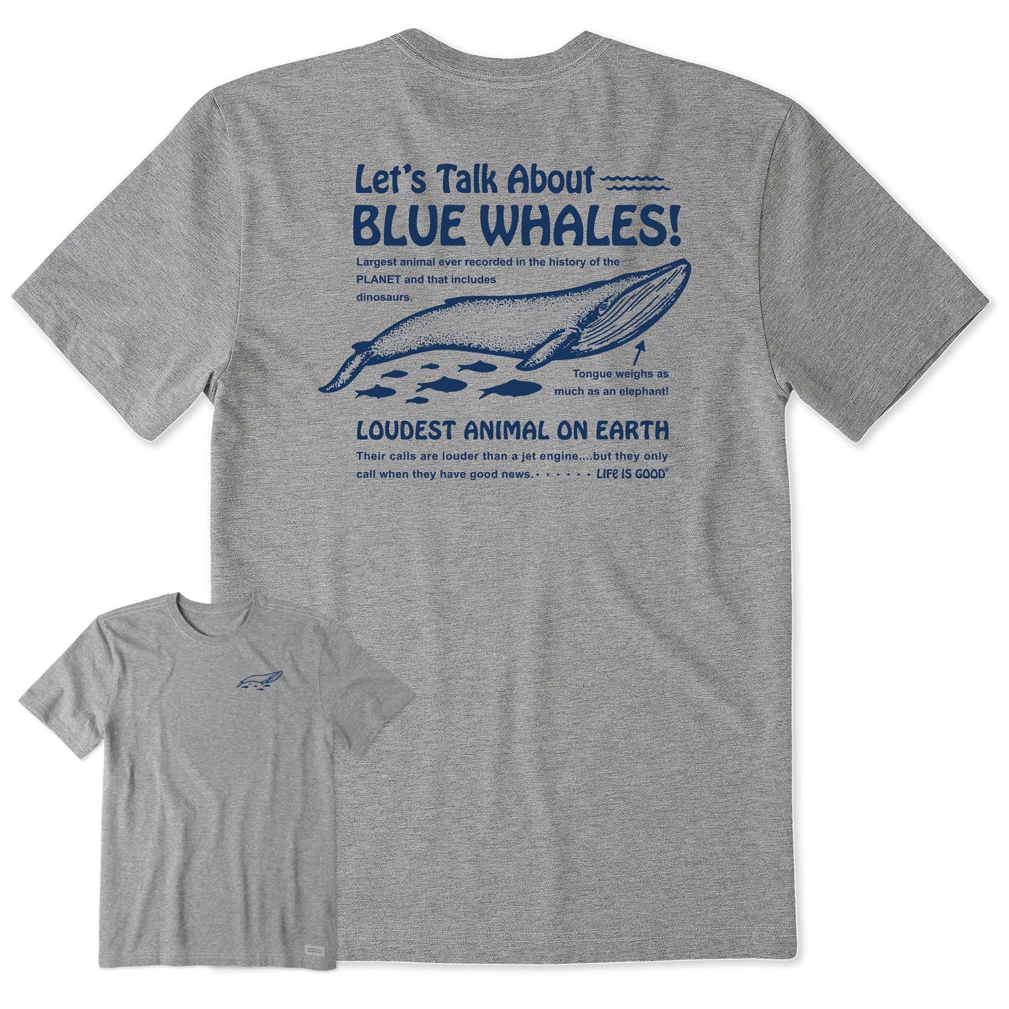 Men's Blue Whales Short Sleeve Tee