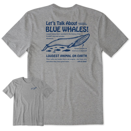 Men's Blue Whales Short Sleeve Tee