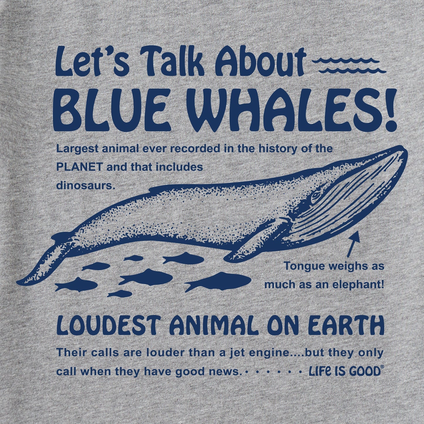 Men's Blue Whales Short Sleeve Tee