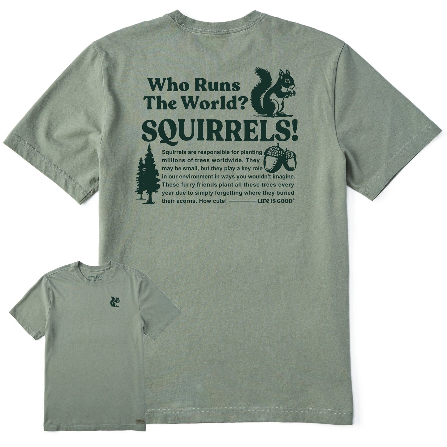 Men's Squirrels Run the World Short Sleeve Tee