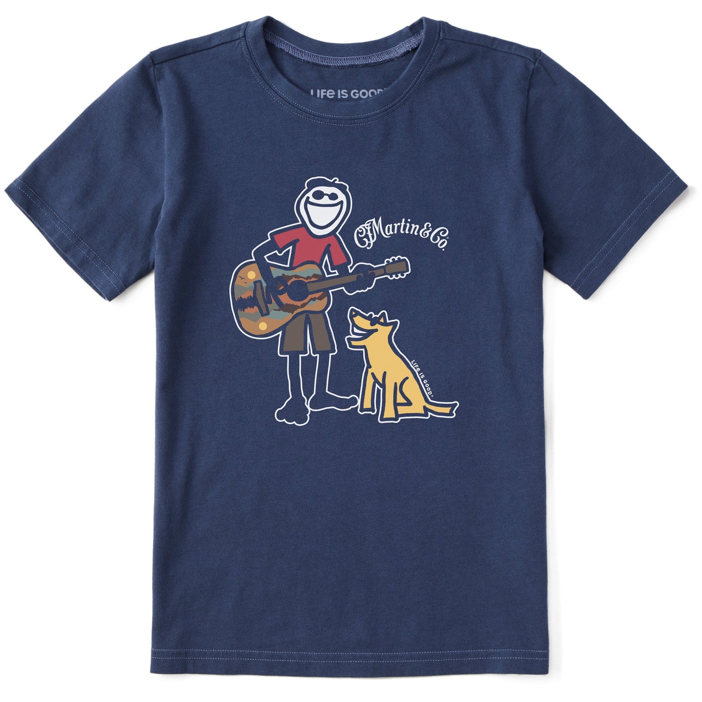 Kids Martin Jake & Rocket Guitar Short Sleeve Crusher Tee