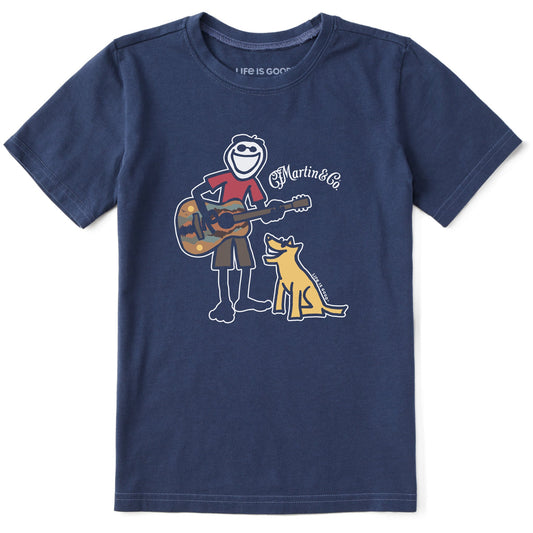 Kids Martin Jake & Rocket Guitar Short Sleeve Crusher Tee