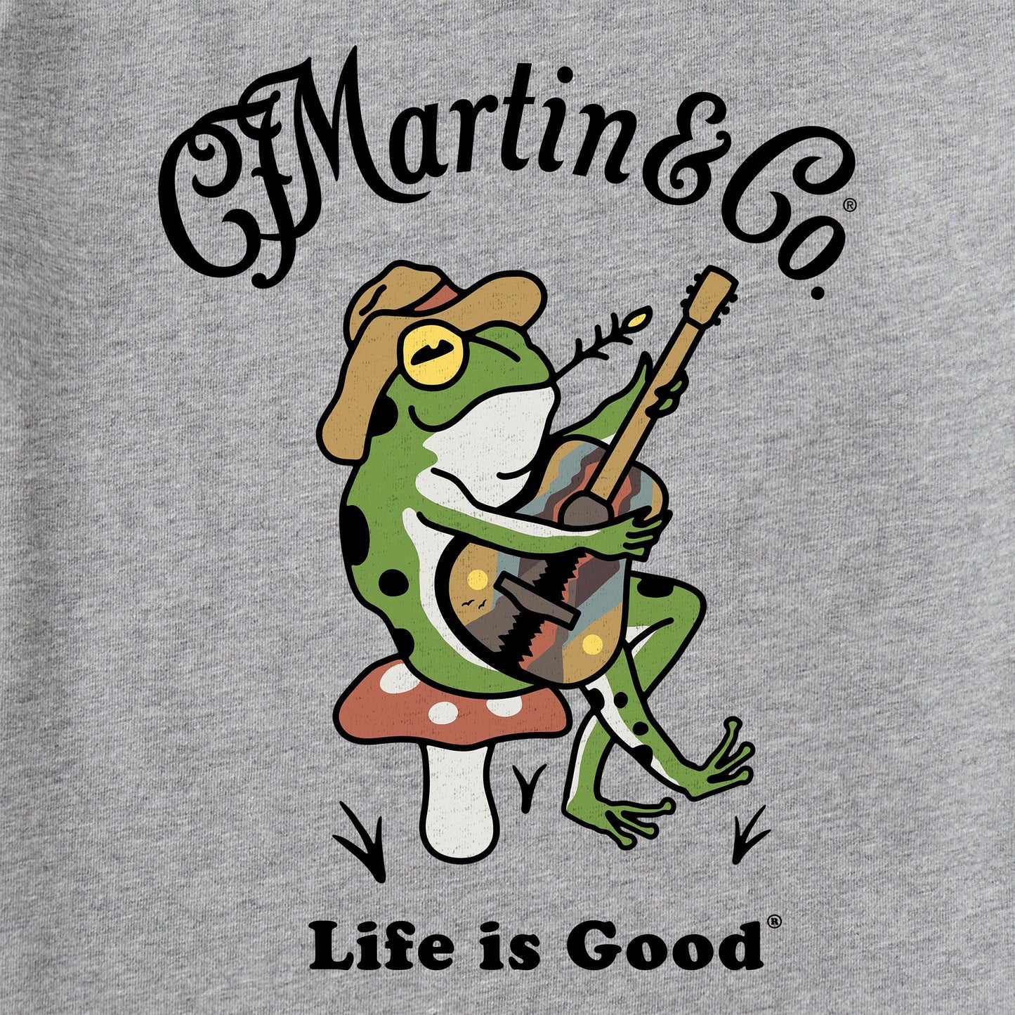 Men's Martin & Co. Frog Guitar Short Sleeve Crusher Tee
