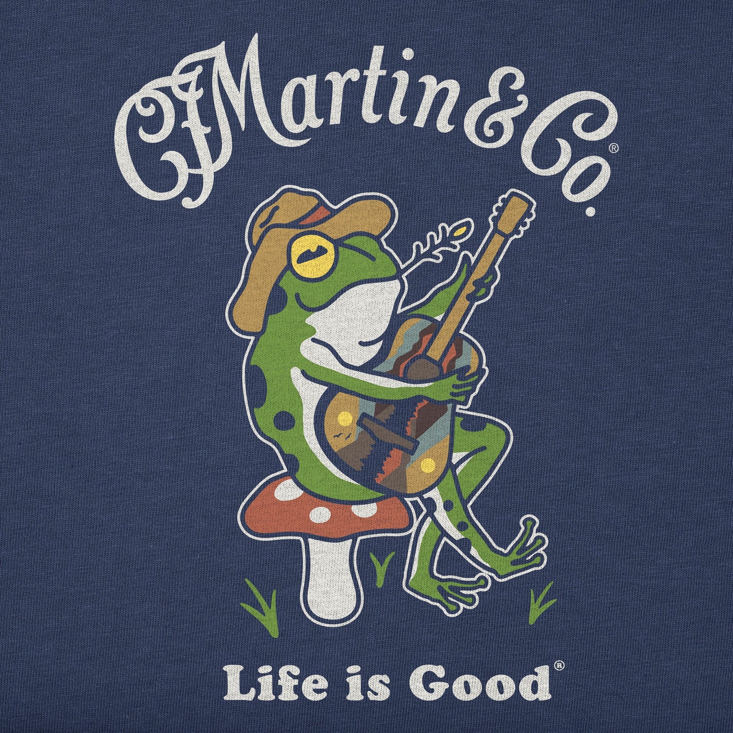 Men's Martin & Co. Frog Guitar Short Sleeve Crusher Tee