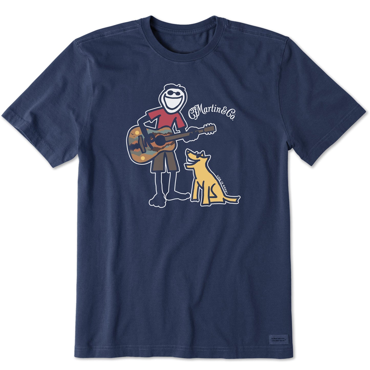 Men's Martin Jake & Rocket Guitar Short Sleeve Crusher Tee