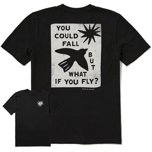 Men's But What if You Fly? Short Sleeve Crusher Tee