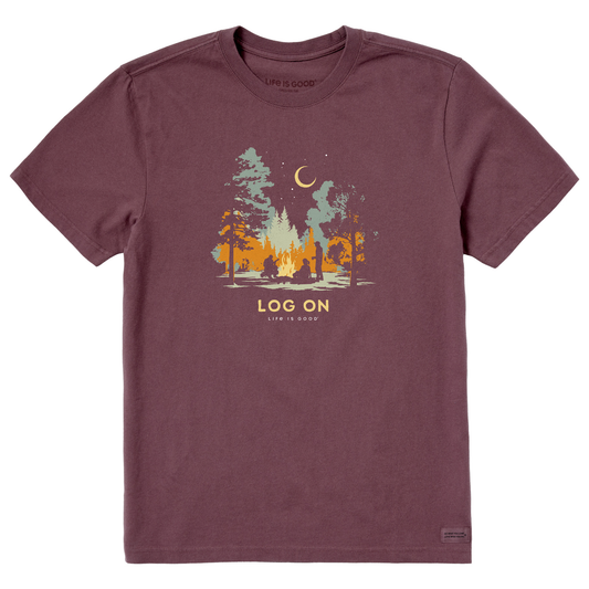Men's Log On Campfire Short Sleeve Crusher Tee