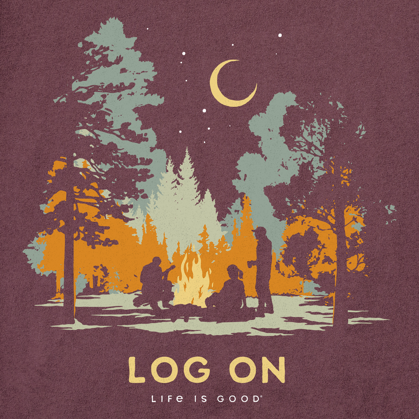 Men's Log On Campfire Short Sleeve Crusher Tee