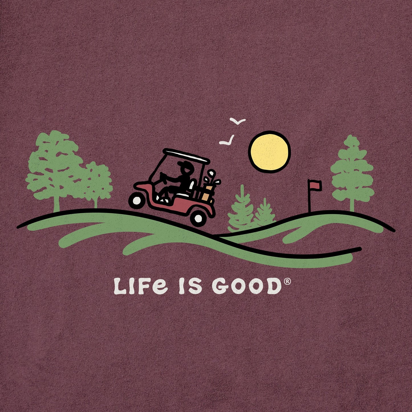 Men's Golf Cart Vista Short Sleeve Crusher Tee