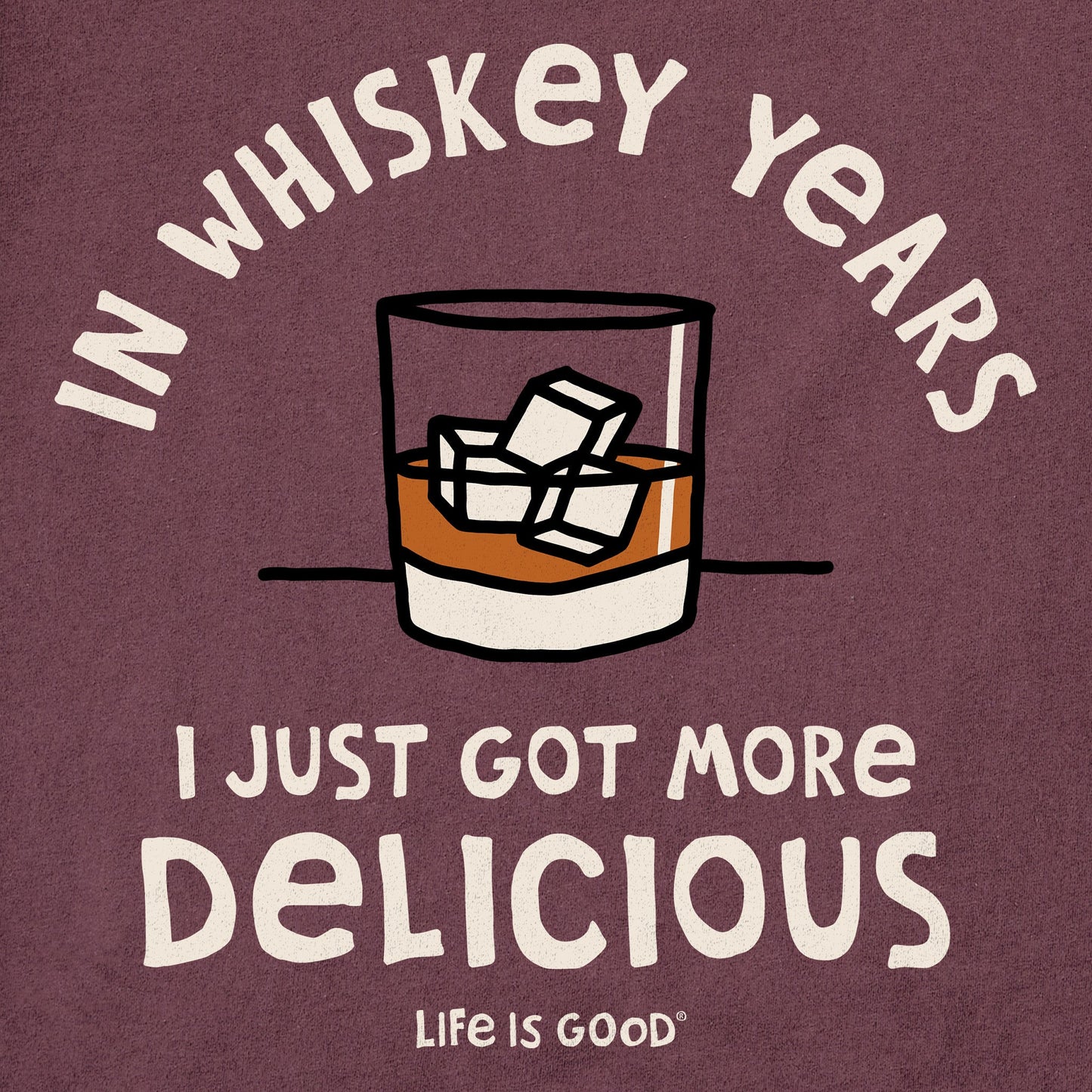 Men's Whiskey Years Short Sleeve Crusher Tee