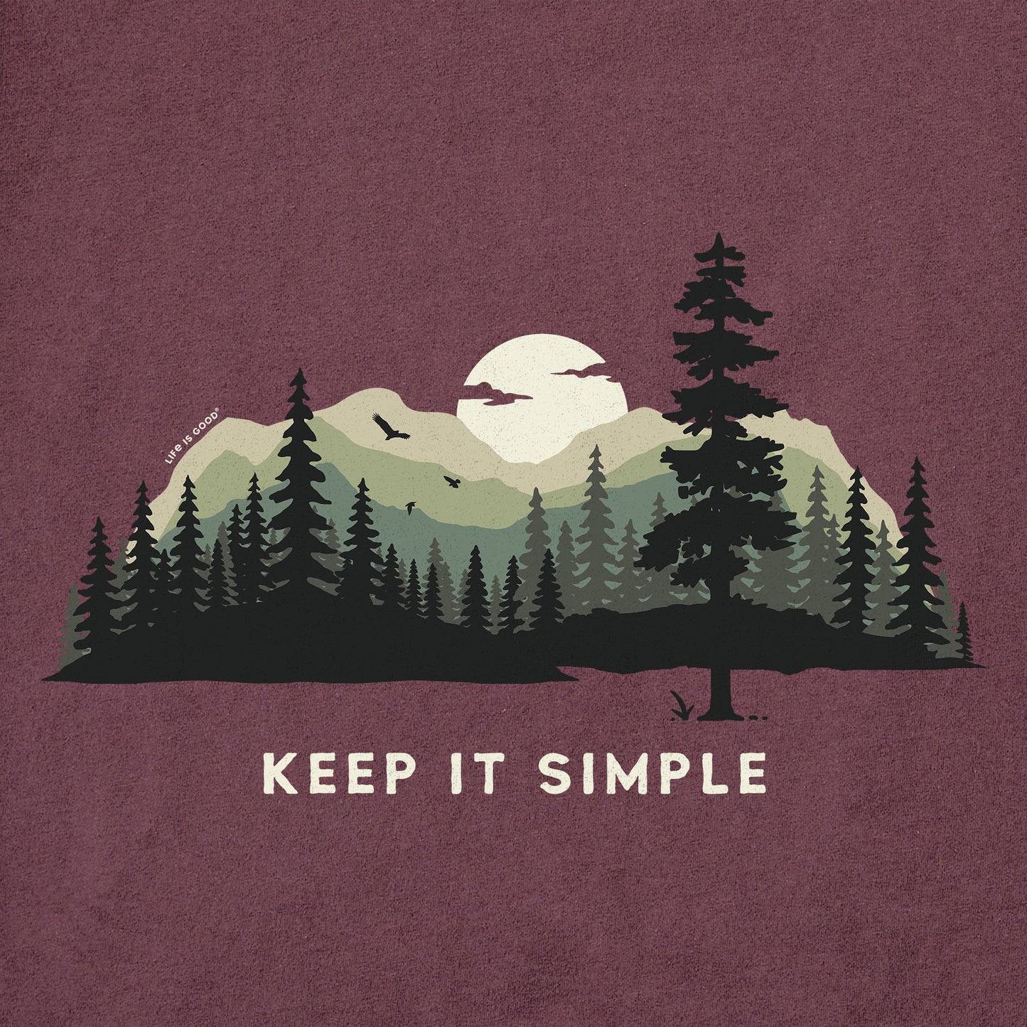 Men's Keep it Simple Evergreen Silo Short Sleeve Tee