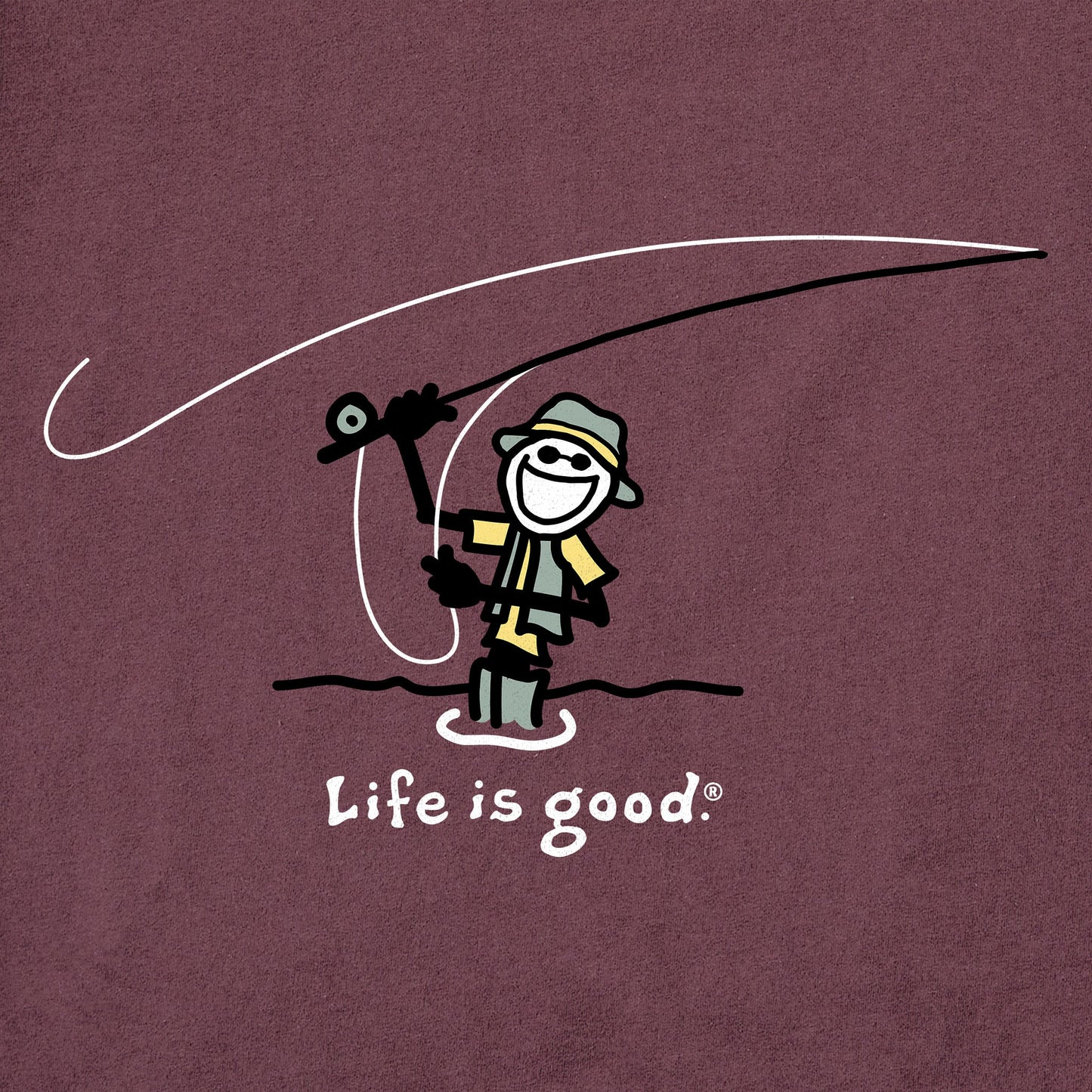 Men's Jake Cast Fish Short Sleeve Crusher Tee