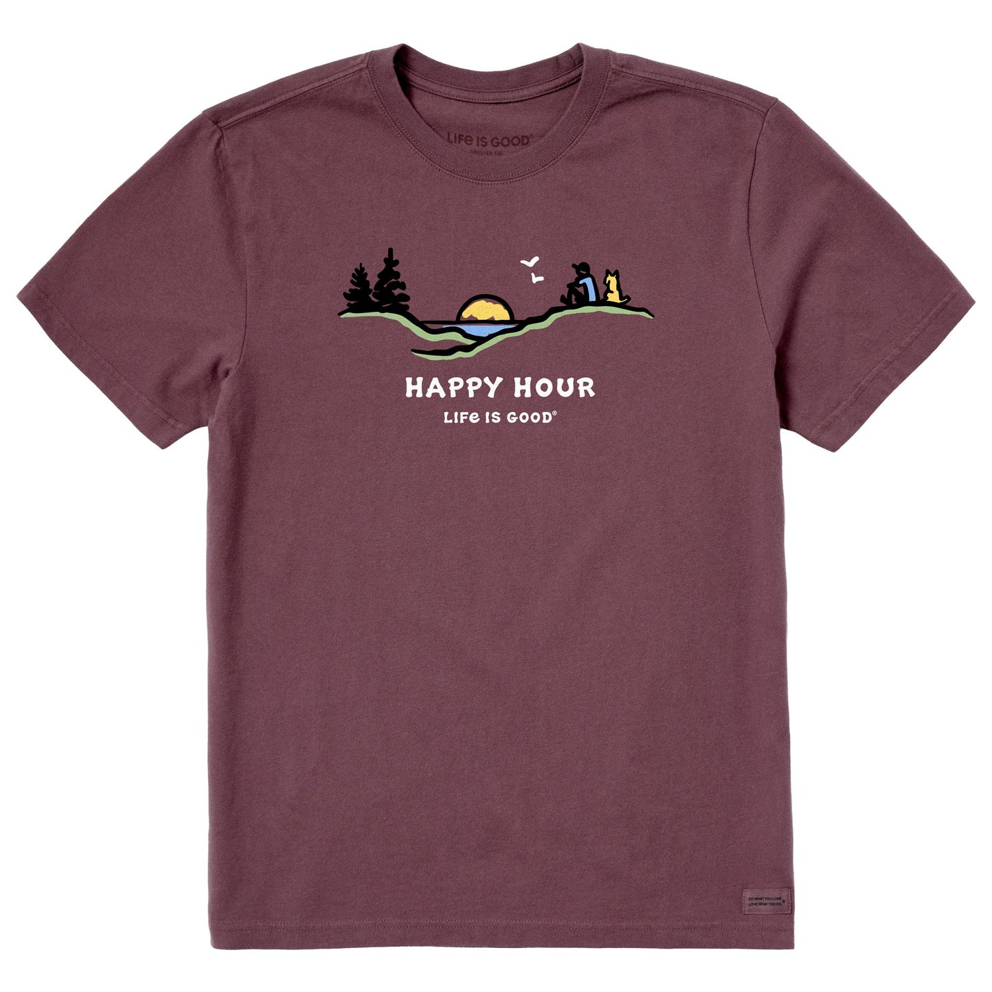 Men's Happy Hour Pine Sunset Short Sleeve Tee