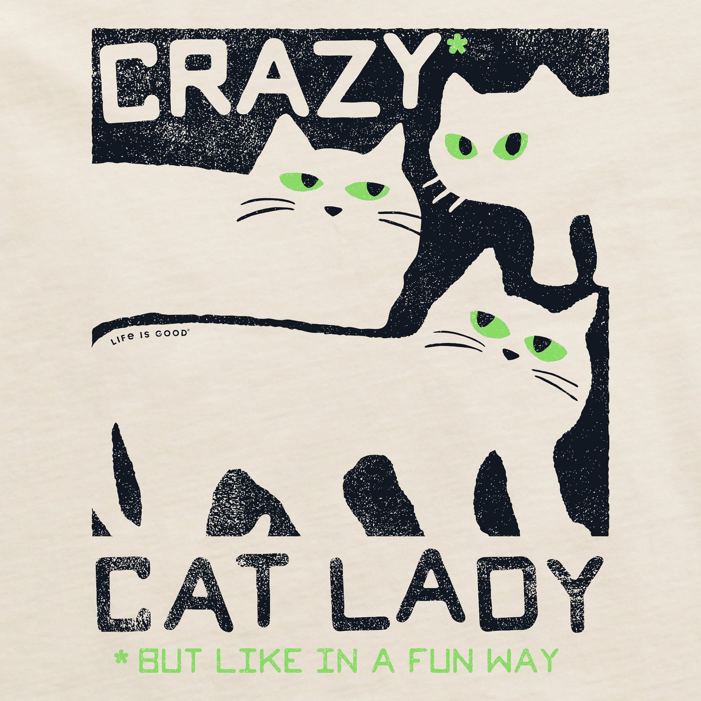 Women's Crazy Cat Lady Short Sleeve Crusher Boxy Tee