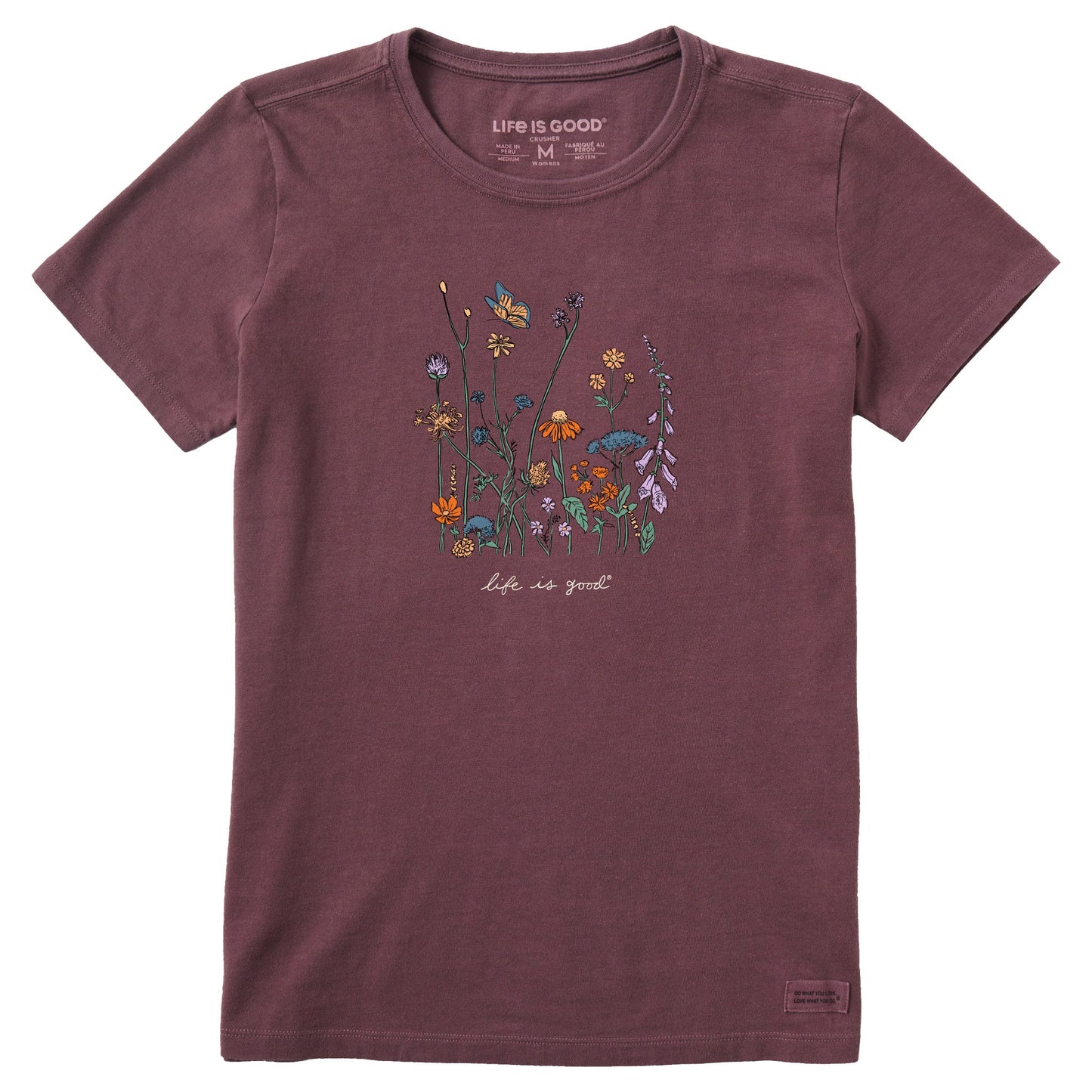 Women's Realaxed Wildflowers Short Sleeve Tee