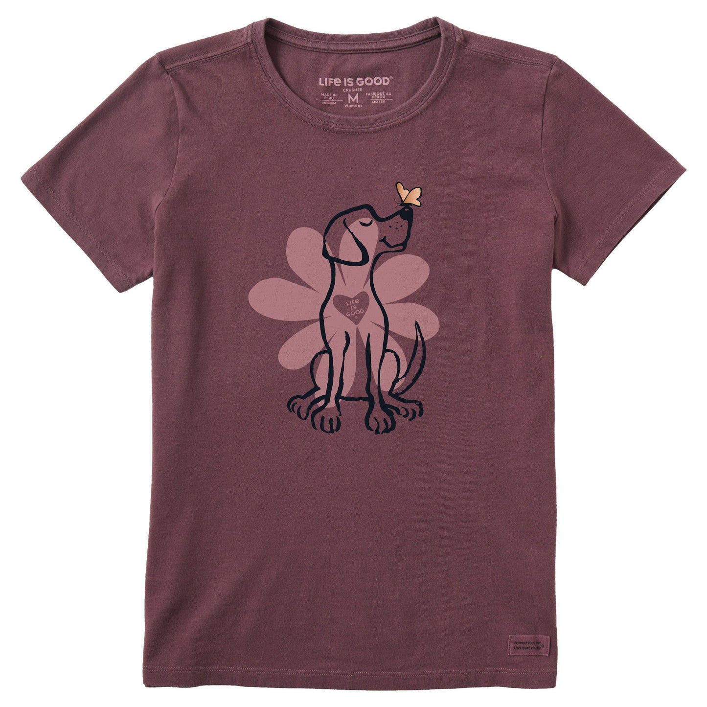 Women's Spring Daisy Dog Short Sleeve Tee