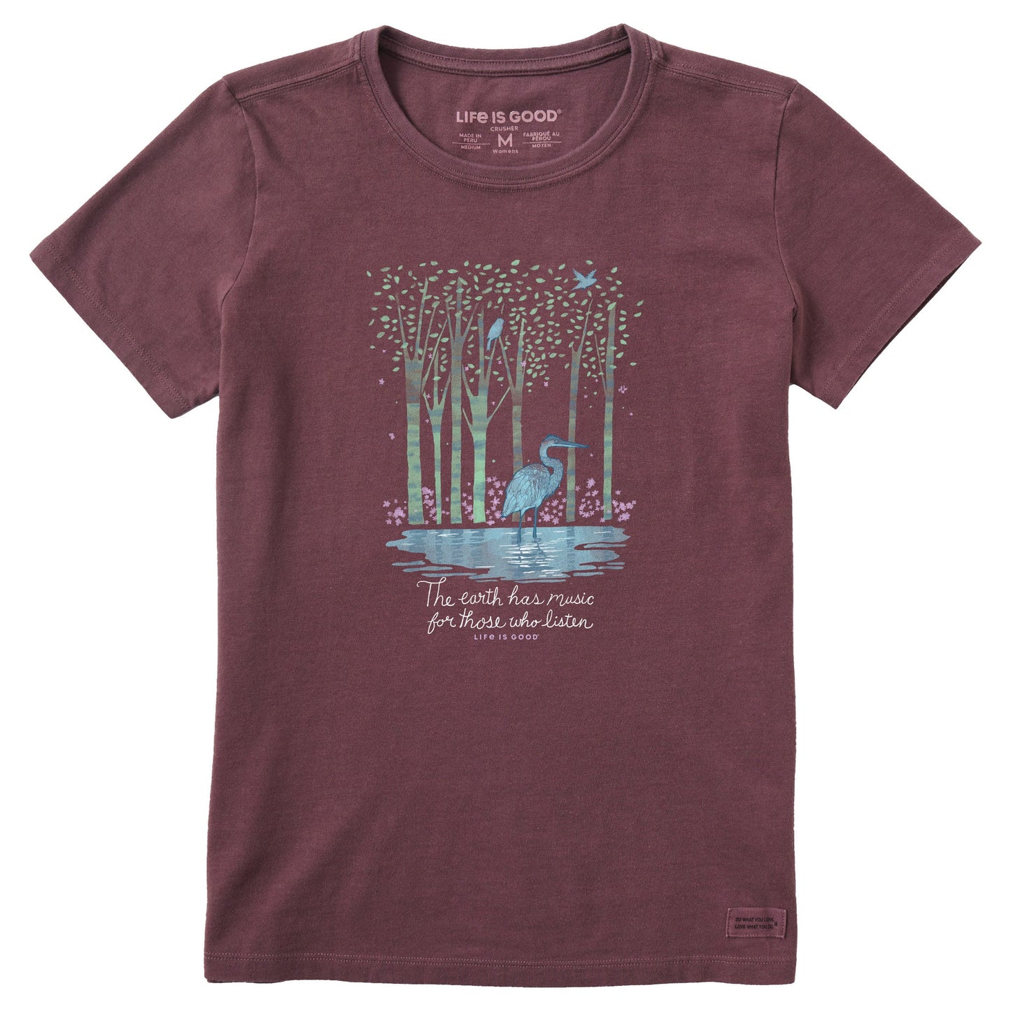 Women's Earth Has Music Heron Short Sleeve Tee