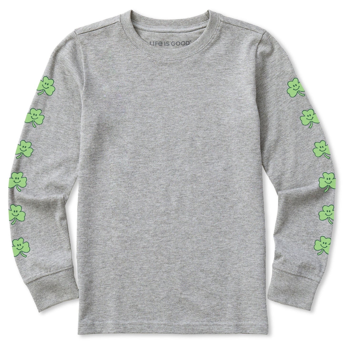 Kids Smile Clovers Long Sleeve Crusher Tee