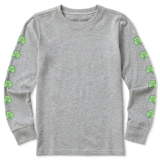Kids Smile Clovers Long Sleeve Crusher Tee