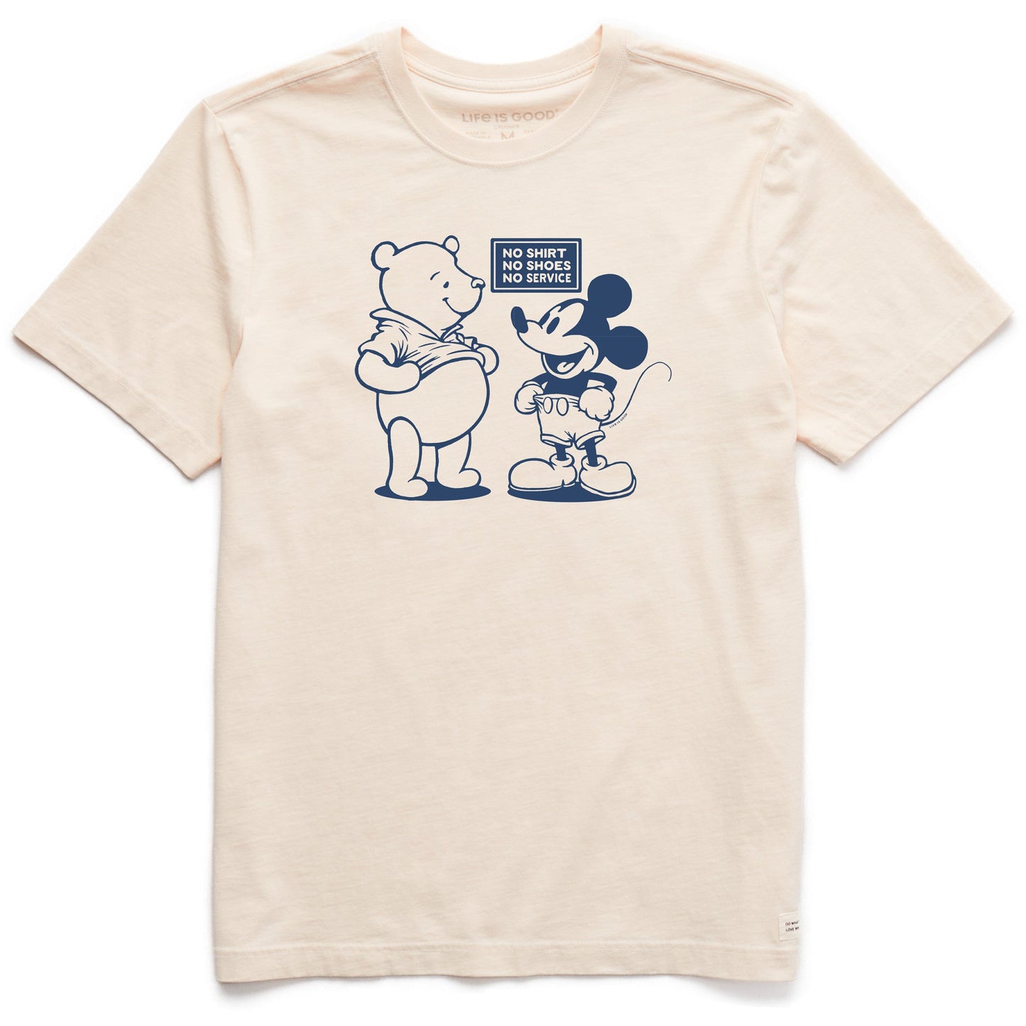 Men's No Shirt No Shoes No Service Short Sleeve Crusher Tee