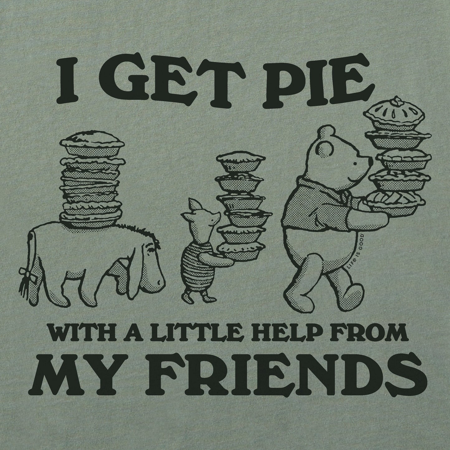 Men's Pie with a Little Help From My Friends Short Sleeve Tee