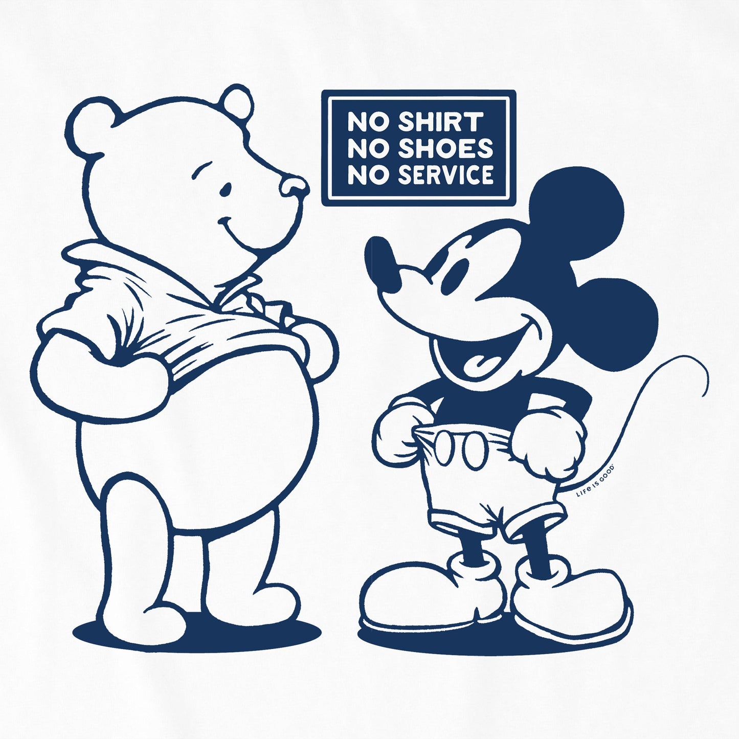 Kids No Shirt No Shoes No Service Short Sleeve Crusher Tee