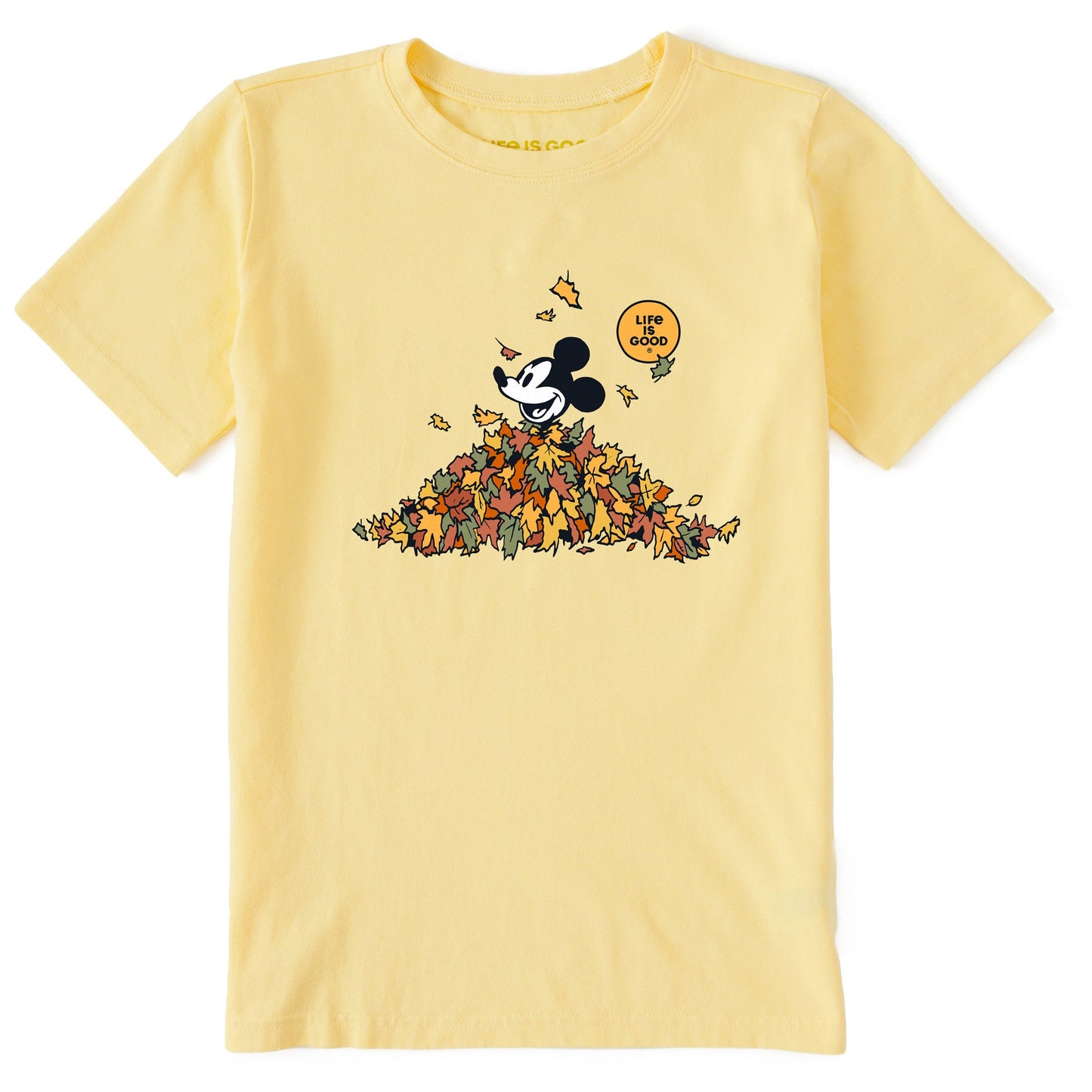 Kids Fall Leaves Willie Short Sleeve Crusher Tee